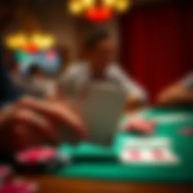 Illustrative representation of various poker hands