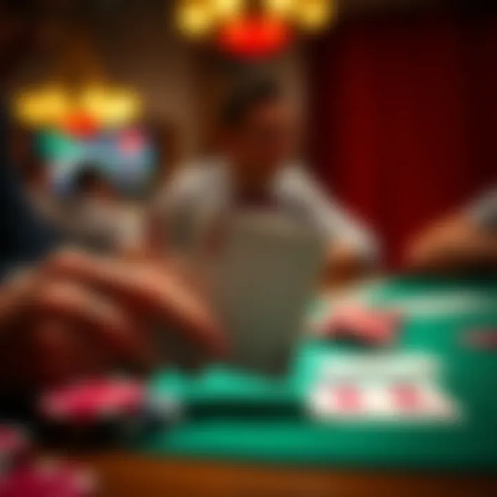 Illustrative representation of various poker hands