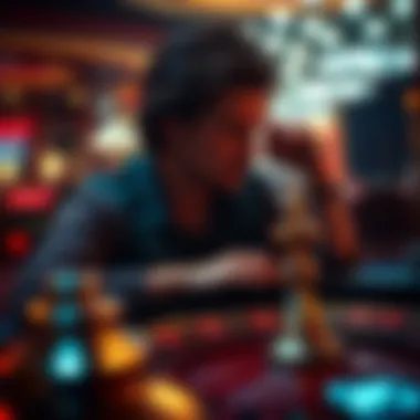 A thoughtful player contemplating their next move