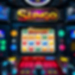 Slingo game interface showcasing the combination of slots and bingo