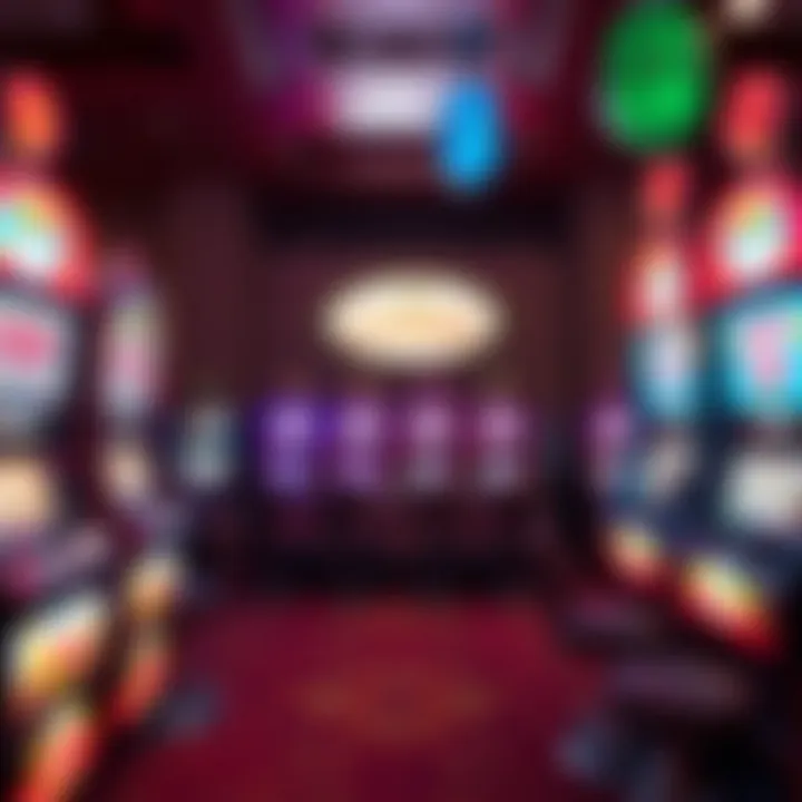 An artistic representation of the evolution of slot casinos through the years