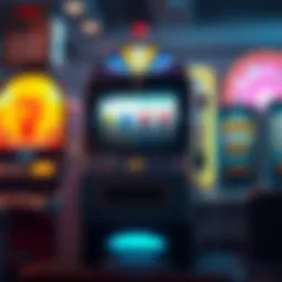 Illustration of classic slot machine