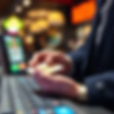 A secure payment method illustration for online betting