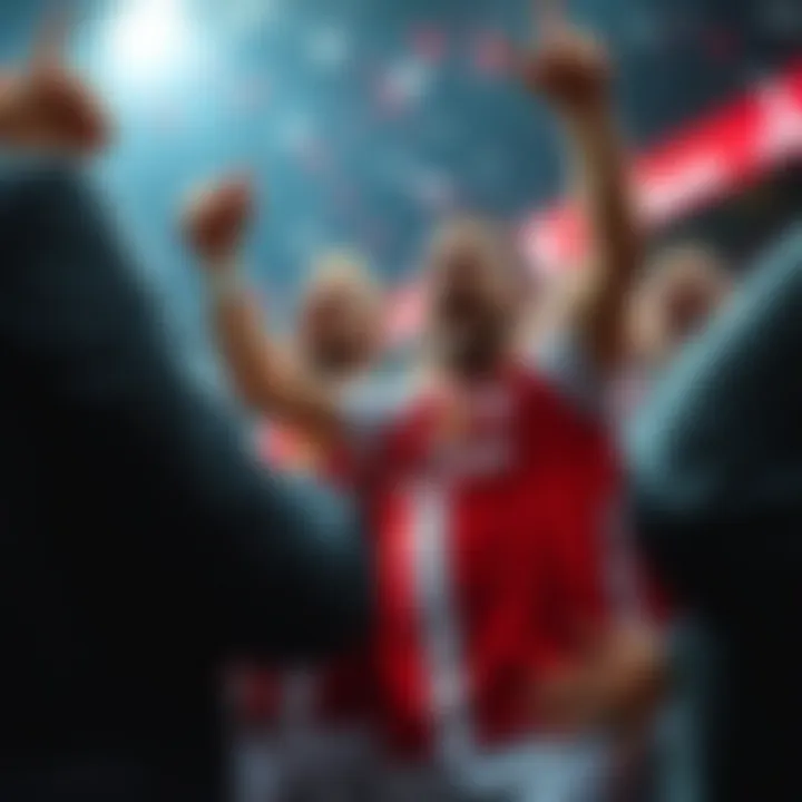 Celebration of a Spartak Moscow victory