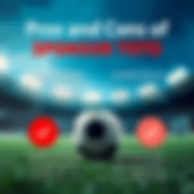 Infographic showing the advantages and disadvantages of sponsor toto