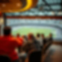 Diverse locations for sports viewing, showcasing a blend of traditional and modern settings