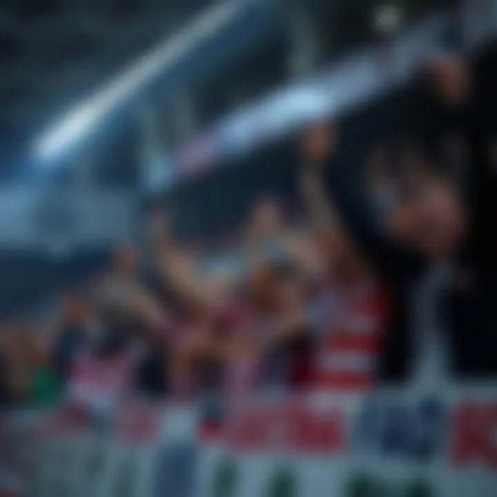 St. Mirren FC fans cheering during a match