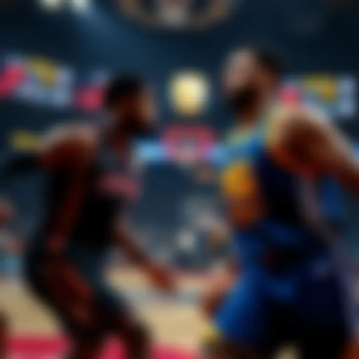 Strategic gameplay showcasing the styles of both teams