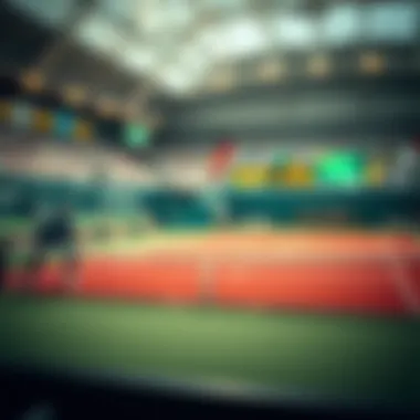 Visual representation of betting strategies in tennis