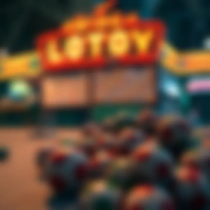 A detailed layout of various lottery options