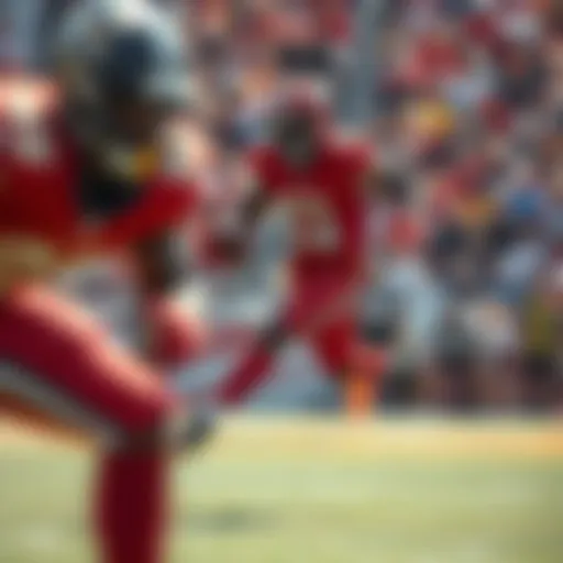 Tyreek Hill showcasing his speed on the field