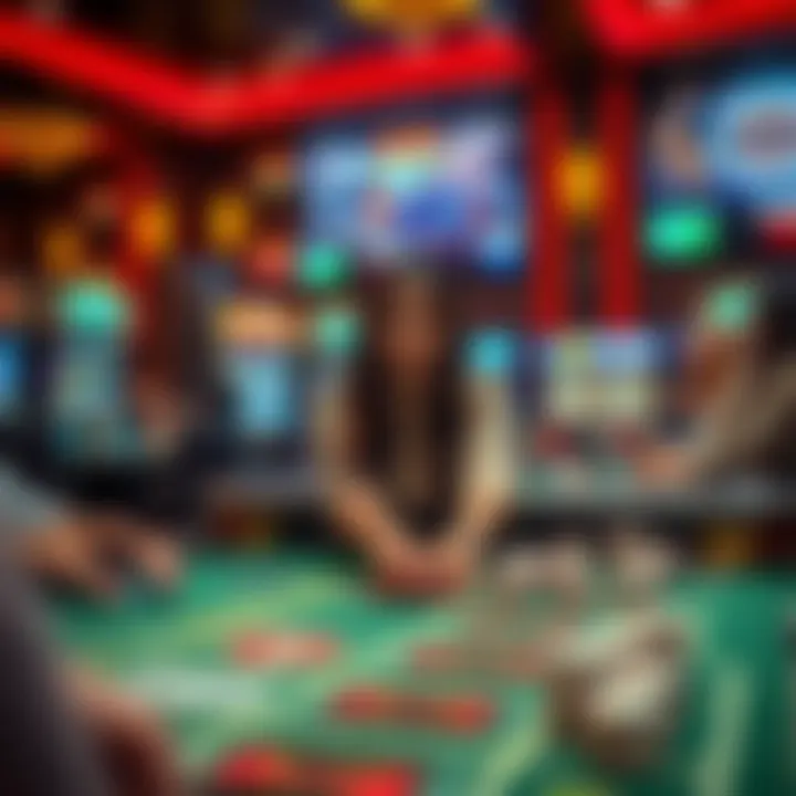 A selection of various live dealer games available online