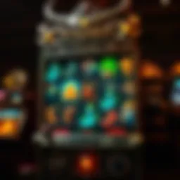 An intricate Viking-themed slot machine displaying various symbols related to Norse mythology.