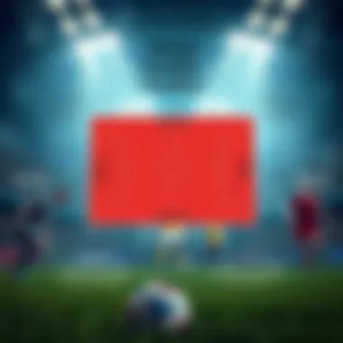 A strategic diagram showcasing virtual football tactics