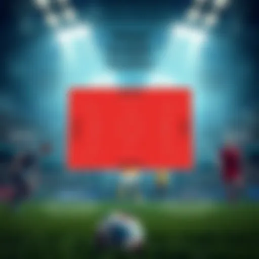 A strategic diagram showcasing virtual football tactics