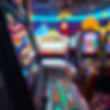 Virtual slot machine with vibrant graphics