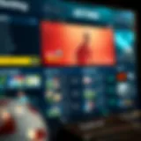 Dynamic betting interface showcasing various sports options